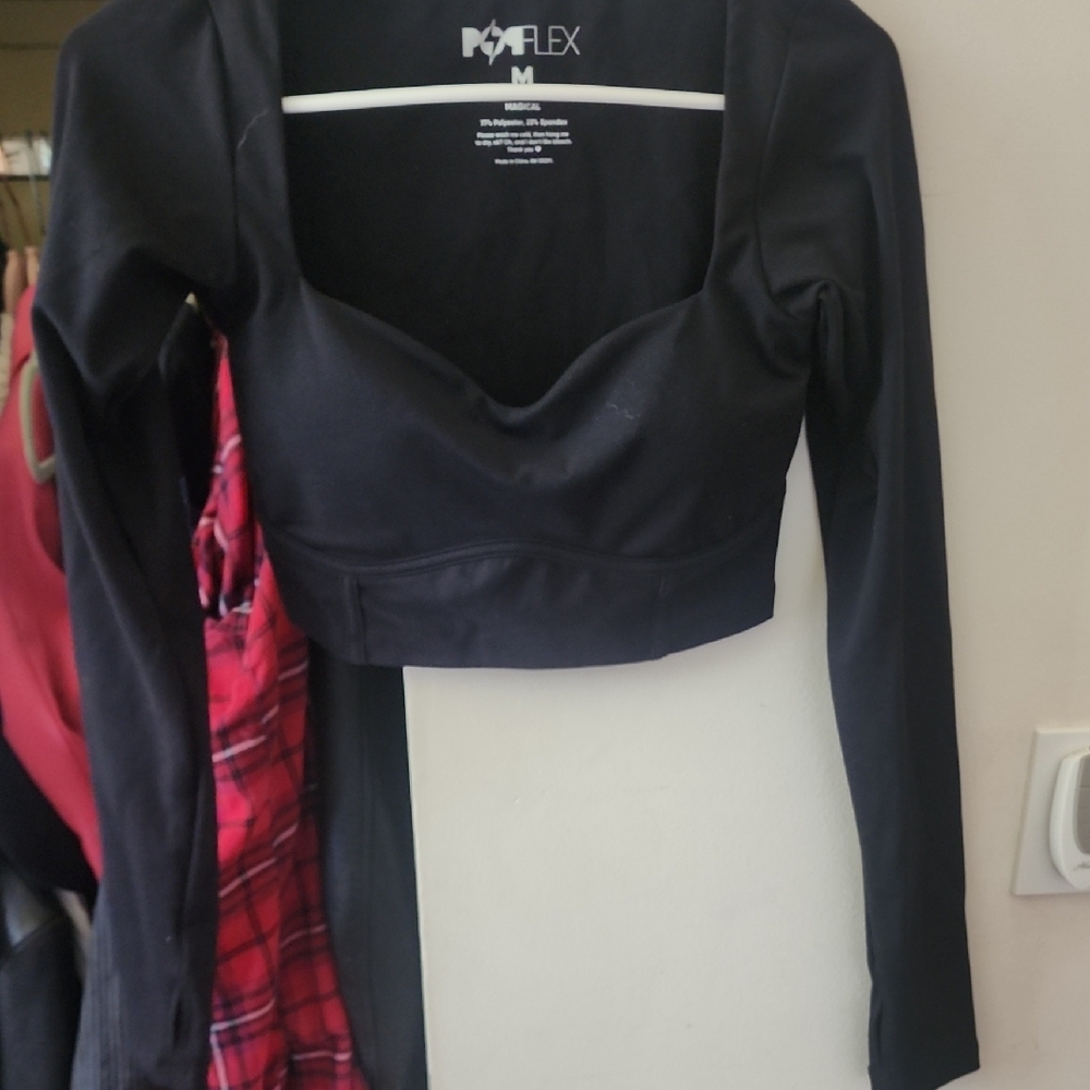 Black Long Sleeve Top by [Brand]